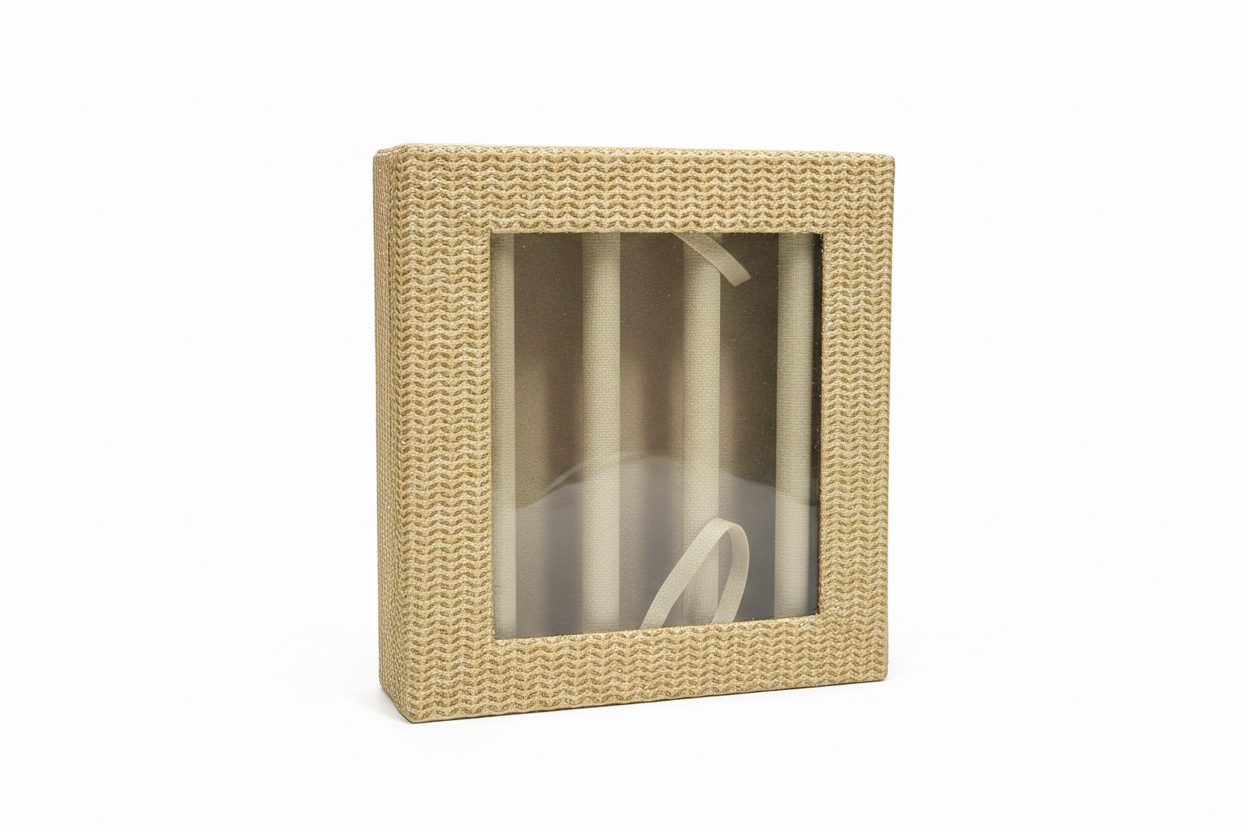 Golden bangle box closed - white background